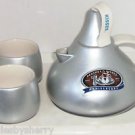 Hersheys Chocolate Kisses Teapot Mugs Tray 100 Anniversary Hot Coco Silver
