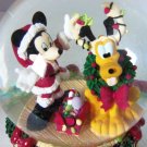 Disney Mickey Mouse Pluto Musical Snowglobe Christmas Holiday Deck the Halls Disney Mickey Mouse Pluto Musical Snowglobe Christmas Holiday Deck the Halls