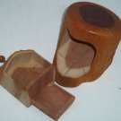 Red Cedar Stash Box Hidden Drawer Jewelry Trinket Log 1989