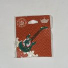 Miami Dolphins Guitar Pin Hat Lapel NFL Football Vintage