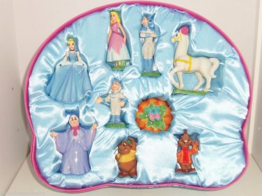Disney Store Cinderella Figurine Set Limited Edition 1950 9 Piece Gift Boxed