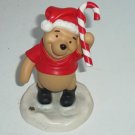 Disney Winnie Pooh Figurine Wishing you the Sweetest Holiday Ever Candy Cane