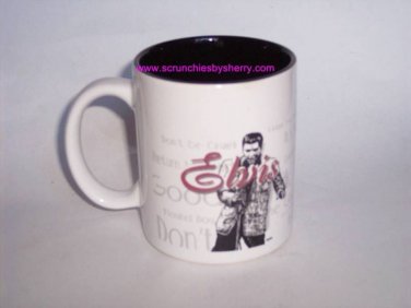 Elvis Presley Coffee Mug Song Titles Ceramic Rock Roll Music