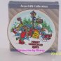1982 Smurfs Plate Carolers Merry Christmas Collector Vintage Retired
