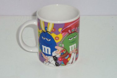 M&M's Easter Coffee Mug Candy Red Blue Yellow Green Ceramic M&M