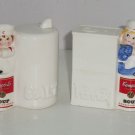 Campbells Kids Soup Shakers 1996 Salt Box Pepper Can Vintage