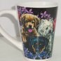 Collie Hound Dog Black Lab Spaniel Coffee Mug Puppy Floral Tea