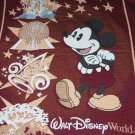 Walt Disney World Mickey Mouse Throw Blanket Woven Cinderella Castle Epcot Walt Disney World Mickey Mouse Throw Blanket Woven Cinderella Castle Epcot
