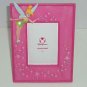 Disney Store Tinker Bell Photo Frame Picture Hot Pink Glitter Stars Girls Room