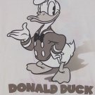 Disney Donald Duck T-Shirt Then 1934 Now 2003 White Size Med Color Black