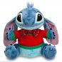 Disney Store Stitch Christmas Plush Toy Green Plaid  Shirt 2013