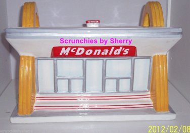 2000 McDonalds Cookie Jar Resturant Building Cookies Golden Arches Fast Food