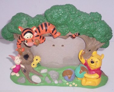 Walt Disney World Frame Winnie Pooh Tigger Piglet Picture Photo Trees Hunny Pot