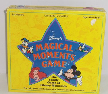 Disney Migical Moments Board Game Vintage 1991 All Dinsey Characters