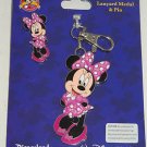 Disney Minnie Mouse Pin Lanyard Metal Trading Pins Theme Parks Disney Minnie Mouse Pin Lanyard Metal Trading Pins Theme Parks