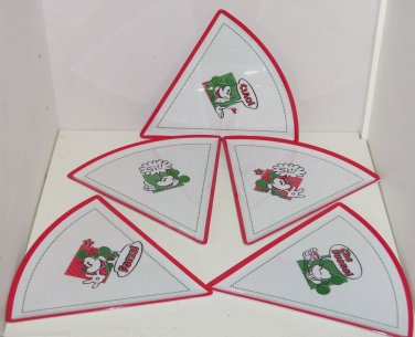 Disney Pizza Plates Mickey Minnie Mouse Melamine Theme Park Italian