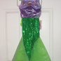 Disney Ariel Mermaid Costume Princess Fancy Theme Park Size XS 4-5 New