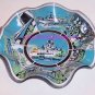 Walt Disney World Fluted Candy Dish Glass Vintage Theme Park