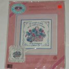 Dimensions Mother Blessings Needlepoint Crewel Flower Basket Heart NIP Vintage