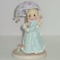 Precious Moments Let Love Reign Girl Umbrella Heart Raindrops  2002 890596 LE