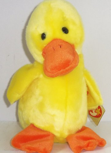 Quackers Ty Beanie Buddies Buddy 1998 Yellow Duck
