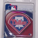 Philadelphia Phillies Coasters Baseball 4-Pack Glass Can Bottle MLB Philadelphia Phillies Coasters Baseball 4-Pack Glass Can Bottle MLB