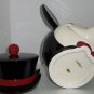 Disney Mickey Mouse Cookie Jar Pie Eyed Top Hat Bow Tie Enesco Rare New
