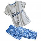 Disney Eeyore Ladies 2 Piece Pajamas PJ Set Pants Shirt Gray Blue 2016 Size S 4/6 Disney Eeyore Ladies 2 Piece Pajamas PJ Set Pants Shirt Gray Blue 2016 Size S 4/6