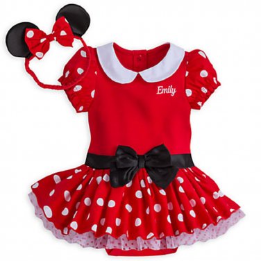 Disney Store Minnie Mouse  Baby Bodysuit Costume Dress 3-6 Months