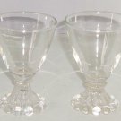 8 Anchor Hocking Boopie Clear Juice Glass Drinking 4" Vintage