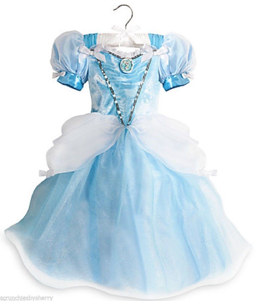 Disney Store Cinderella Light Up Costume Fancy Dress Halloween Size 5/6 ...