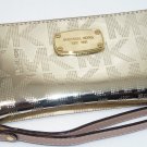 Michael Kors Large Patent-Leather Smartphone Wristlet Pale Gold New Michael Kors Large Patent-Leather Smartphone Wristlet Pale Gold New
