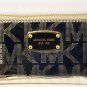 Michael Kors Large Patent-Leather Smartphone Wristlet Pale Gold New