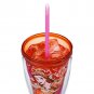 Disney Store Belle Acrylic Tumbler Color Change Straw New 2017