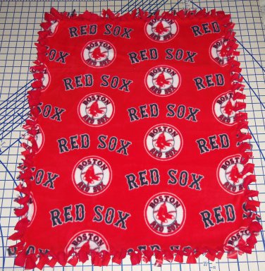 Boston Red Sox Red Tied Fleece Baby Pet Dog Blanket MLB