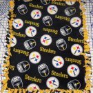 Pittsburgh Steelers Black  Fleece Baby Pet Dog Blanket