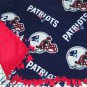 New England Patriots Blue Fleece Fleece Baby Pet Dog Blanket