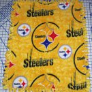 Pittsburgh Steelers Gold Tie-Dyed Fleece Baby Pet Dog Blanket