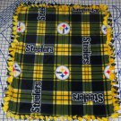 Pittsburgh Steelers Plaid  Fleece Baby Pet Dog Blanket
