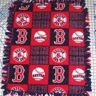 Boston Red Sox Patchwork Tied Fleece Baby Pet Dog Blanket MLB