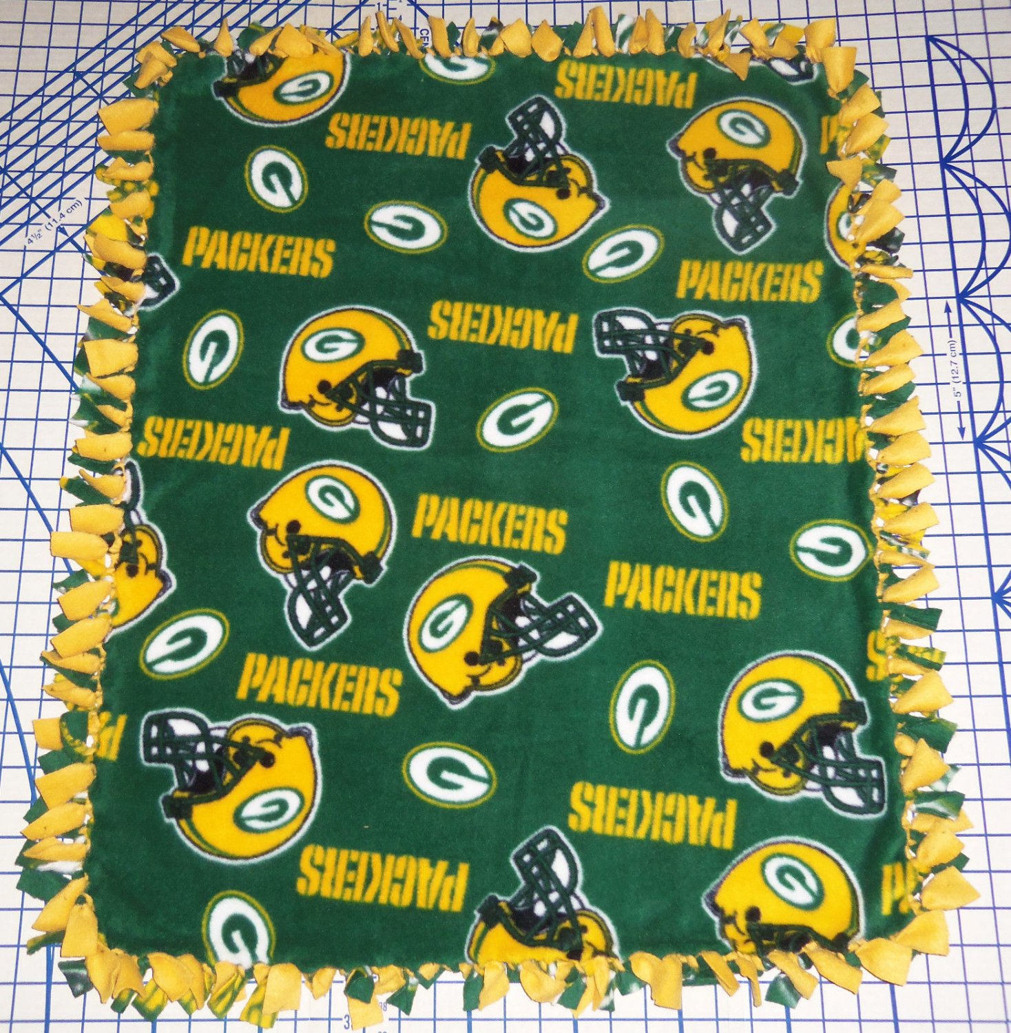 Green Bay Packers Toss Fleece Baby Pet Dog Blanket NFL