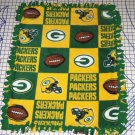 Green Bay Packers Patchwork Fleece Baby Pet Dog Blanket NFL