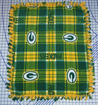 Green Bay Packers Plaid Fleece Baby Pet Dog Blanket NFL