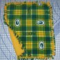 Green Bay Packers Plaid Fleece Baby Pet Dog Blanket NFL