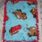 Disney Fleece Baby Blanket  Cars Blue Pet Lap 30" x 24"  New