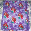 Disney Ariel Mermaid Purple Fleece Blanket Baby Pet Lap Princess