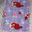 Disney Ariel Mermaid Purple Castle Fleece Blanket Baby Pet Lap Princess