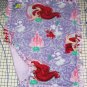 Disney Ariel Mermaid Purple Castle Fleece Blanket Baby Pet Lap Princess