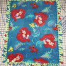 Disney Ariel Mermaid Flounder Fleece Blanket Baby Pet Lap Princess Gotta Sing