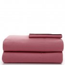 Noble Excellence NE Parcale Twin Sheet Set 300 Thread Count Coral Pink Noble Excellence NE Parcale Twin Sheet Set 300 Thread Count Coral Pink